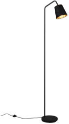 TRIO Fekete állólámpa textil búrával (magasság 148 cm) Buddy - Trio