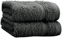 Catherine Lansfield Sötétszürke frottír pamut törölköző szett 2 db-os 30x30 cm Zero Twist - Catherine Lansfield
