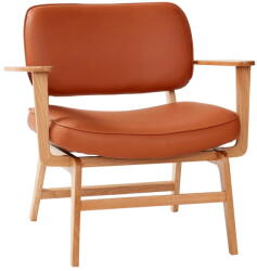 Hübsch Haze narancssárga műbőr fotel - Hübsch