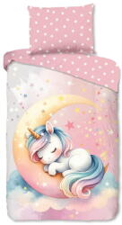 Good Morning Rózsaszín egyszemélyes pamut gyerek ágyneműhuzat 140x200 cm Molly - Good Morning