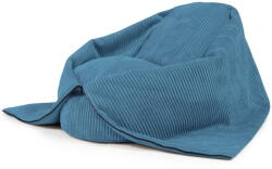 SLOWDOWN Kék kordbársony gyerek babzsákfotel Cocoon 100 - SLOWDOWN