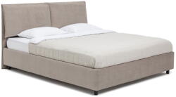 Bonami Szürkésbarna kárpitozott ágyneműtartós franciaágy ágyráccsal 180x200 cm Myra Pillow - Bonami Selection