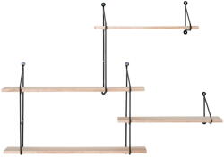 House Nordic Fekete többszintes polc tömör paulownia fából Harlem Hyde - House Nordic