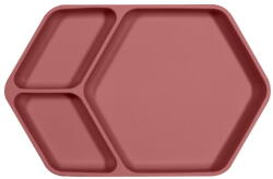 Kindsgut Piros szilikon gyerek tányér 16x25 cm - Kindsgut