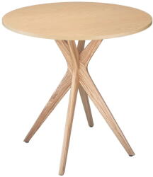 Ragaba Kerek étkezőasztal kőrisfa dekoros asztallappal ø 90 cm Jubi - Ragaba