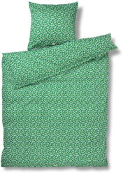 Juna Zöld egyszemélyes pamut-szatén ágyneműhuzat 140x200 cm Pleasantly - JUNA