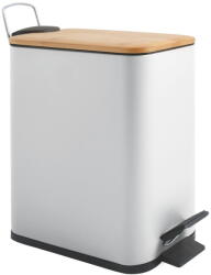 spirella Fehér acél pedálos szemetes 5 l Erik - Spirella