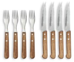 Holm Ezüstszínű-natúr színű rozsdamentes acél steak evőeszköz készlet 8 db-os - Holm