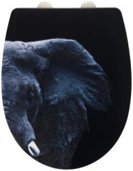 WENKO Elephant fekete rozsdamentes acél wc-ülőke - Wenko