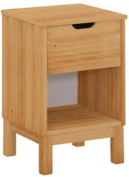 Støraa Natúr színű borovi fenyő éjjeliszekrény Post - Støraa