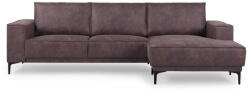 Scandic Sötétbarna bőrutánzat sarokkanapé (jobb oldali) Copenhagen - Scandic
