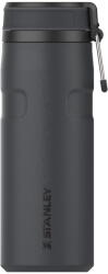 STANLEY Fekete rozsdamentes acél termosz 470 ml IceFlow Bottle Twist Flip Black - Stanley