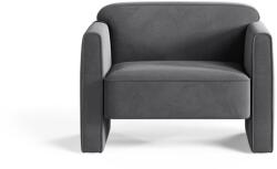 Micadoni Szürke bársony fotel Abby - Micadoni