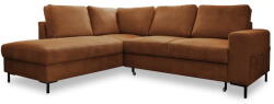 Miuform Narancssárgásbarna kordbársony kinyitható sarokkanapé (bal oldali) Lofty Lilly - Miuform - bonami - 514 240 Ft