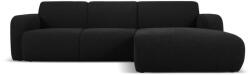 Micadoni Fekete buklé sarokkanapé (jobb oldali) Molino - Micadoni Home - bonami - 590 740 Ft