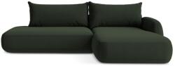 Makamii Sötétzöld kinyitható sarokkanapé (jobb oldali-heverő résszel) Hale - Makamii
