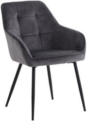 Unique Furniture Szürke kárpitozott karfás étkezőfotel szett 2 db-os Nolan Square - Unique Furniture