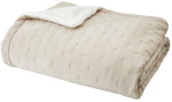 Catherine Lansfield Krémszínű sherpa steppelt ágytakaró 220x230 cm Cosy Nori - Catherine Lansfield