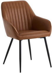 Unique Furniture Barna kárpitozott karfás étkezőfotel szett 2 db-os Nolan Stripe - Unique Furniture