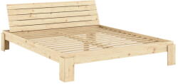 Karup Design Natúr színű borovi fenyő franciaágy ágyráccsal 180x200 cm Layers - Karup Design - bonami - 418 490 Ft
