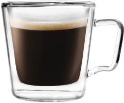 Vialli Design Üveg duplafalú eszpresszó bögre szett 2 db-os 80 ml Diva - Vialli Design