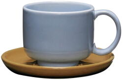 Hübsch Világoskék-barna agyagkerámia csésze Amare - Hübsch