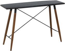 Ixia Fekete fém konzolasztal 38x120 cm Oslo - Ixia