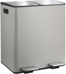 spirella Szürkésbarna acél szelektív pedálos szemetes 2x20 l Aliya - Spirella