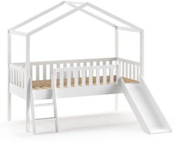 VIPACK Fehér házikó alakú magasított gyerekágy 90x200 cm Dallas - Vipack