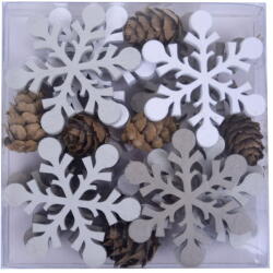 Ego dekor 18 db-os hópehely formájú díszítő szett - Ego Dekor