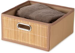 Compactor Natúr színű bambusz tárolódoboz 31x31x15 cm - Compactor