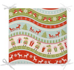 Minimalist Cushion Covers Covers Elves karácsonyi pamutkeverék székpárna, 42 x 42 cm - Minimalist Cushion Covers