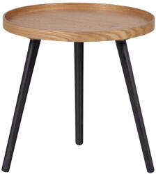 WOOOD Mesa tárolóasztal kőrisfa dekorral, ø 45 cm - WOOOD