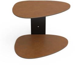 LIND DNA Konyakbarna acél fali polc 29 cm Curve Bull - LIND DNA