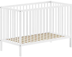 Vipack Fehér borovi fenyő babaágy 60x120 cm DINO - Vipack