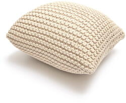 Bonami Essentials Knit bézs párna és puff - Bonami Essentials