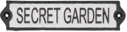 Esschert Design Öntöttvas falitábla 21x5 cm Secret Garden - Esschert Design