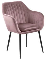 Actona Rózsaszín kárpitozott étkezőfotel Emilia - Actona