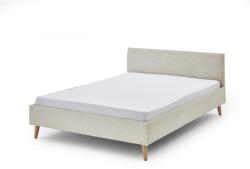 meise.möbel Bézs kárpitozott franciaágy ágyrács nélkül 140x200 cm Wicki - Meise Möbel