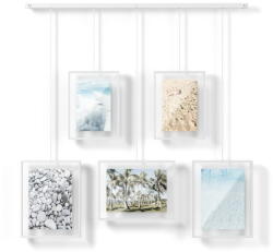 Umbra Fehér fém fali képkeret szett 5 db-os 66x69 cm Exhibit - Umbra