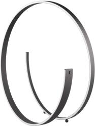 CINQUE Fekete LED állólámpa hangvezérléssel-mobil alkalmazás vezérléssel, fém búrával (magasság 75 cm) Cinardi - CINQUE