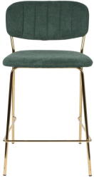 White Label Sötétzöld bárszék szett 2 db-os 89 cm Jolien - White Label