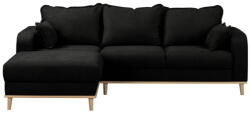 Ropez Fekete sarokkanapé (bal oldali) Beata - Ropez