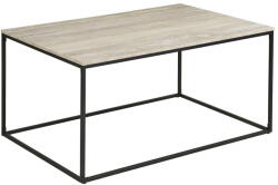 House Nordic Fekete-bézs dohányzóasztal kő dekorral 60x90 cm Vita - House Nordic