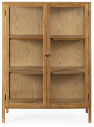 MOME Natúr színű tálalószekrény tölgyfa dekorral 90x126x40 cm Ceci - MOME