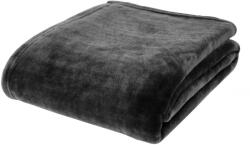Catherine Lansfield Fekete mikroplüss takaró 130x170 cm Raschel Velvet - Catherine Lansfield