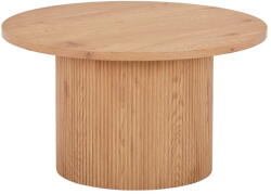 House Nordic Natúr színű kerek dohányzóasztal nyárfa dekorral ø 80 cm Boavista - House Nordic