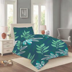 Cotton House Petróleumkék egyszemélyes pamut ágyneműhuzat 140x200 cm Leona - Cotton House