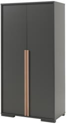 Vipack Sötétszürke gyerek ruhásszekrény 98x195 cm London - Vipack