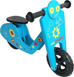 Yakimoto 5036 Gyermek futókerékpár, fa, kék, Azzurro (5036)